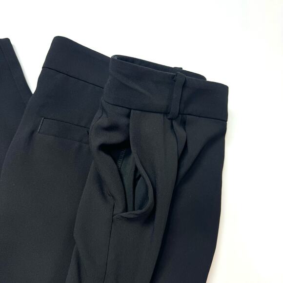 Anthropologie Sasha Button Fly Tapered Trousers Pant Black Corpcore Casual sz 6 - Picture 8 of 8